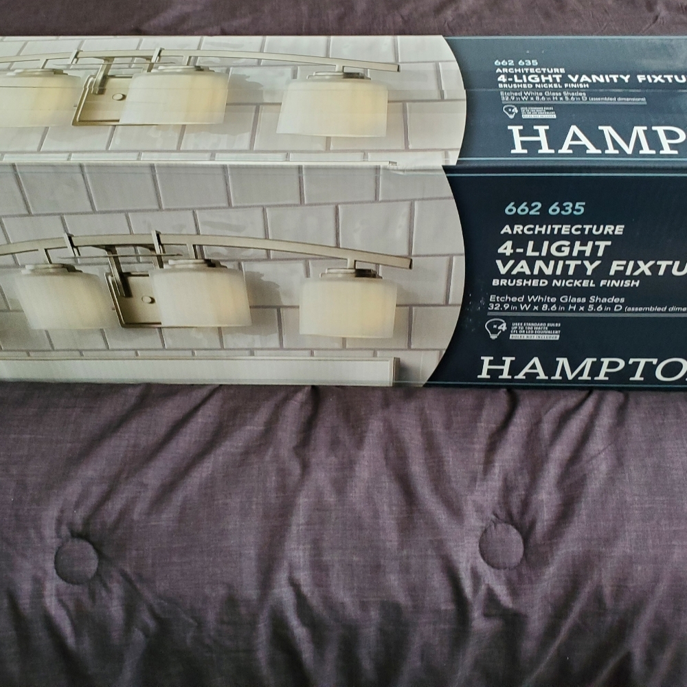 Hampton Bay 4 light Vanity Fixture